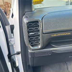Ford Ranger Next Gen: Carbon Fiber Interior Front Side Vent Overlay Trim Cover for Ford