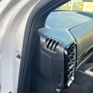 Carbon Fiber Interior Dashboard Vent Trim Cover for Ford Ranger 2022+