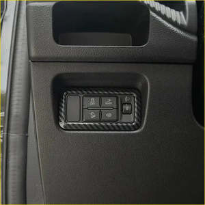 Carbon Fiber Interior Headlight Switch Panel Interior Cover for Ford