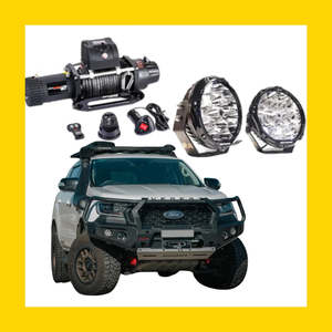 Rockarmor Gt Hoopless Steel Bullbar Combo Ford Everest Ua1 & Ua2 2015-2022