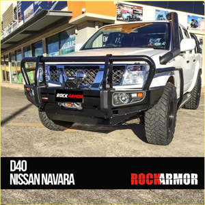 Nissan Navara D40: Rockarmor Premium Bullbar Frontal Combo To Suit Nissan D40 & Pathfinder R51 2005-2015