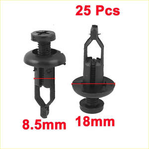 25 x Plastic Rivet Fastener Clips for Toyota Bumper & Mudguard