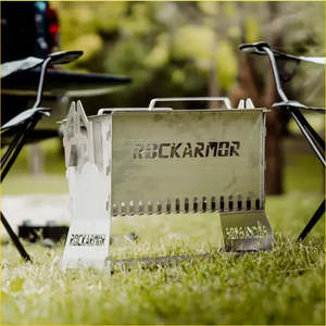 Upgrade Grilles 2: Rockarmor Premium Camp Fire Pit & Bbq Grille