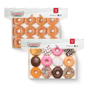 Double Pack 2 Dozen Doughnuts Krispy Kreme