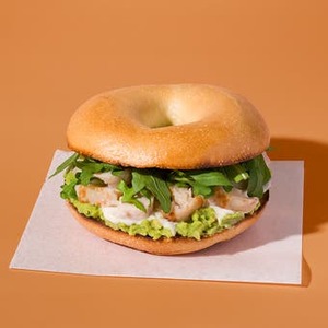 Our Menu: Chicken & Avocado Bagel Krispy Kreme