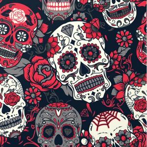 Tapestry: Sugar Rose Skull