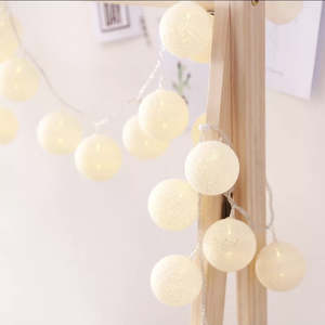 Bags: Cotton ball String Fairy Lights 2m - 20LED