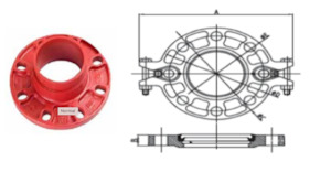 Victualic: Roll Groove Flange Adapter - DIN