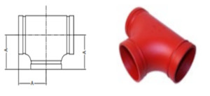 Roll Groove Equal Tee (STD)