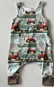 Products: Tractor Harem Rompers Kids Clothing Kruizey Kidz