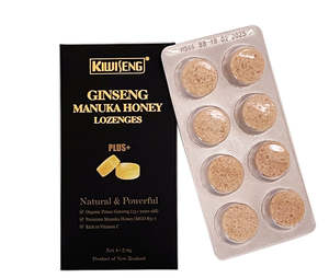 KiwiSeng Ginseng Manuka Honey Lozenges PLUS+ | Organic New Zealand Panax Ginseng&hellip;