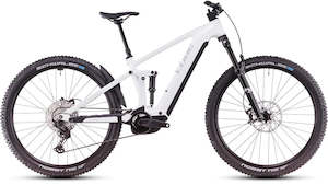 Cube Ebikes: Cube Stereo Hybrid One44 EXC 800 metalicwhite'n'black 2025