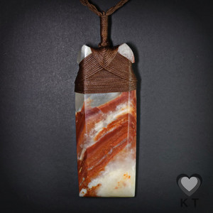 Products: Red Onyx Toki - Large Kowhatu Taonga