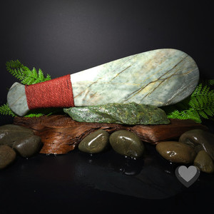 Products: Light Green Mapere Patu - XL Kowhatu Taonga
