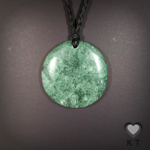 Products: Green Mapere Disc - Medium Kowhatu Taonga