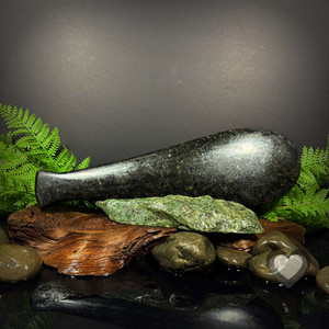 Products: Black Kiriweti Patu - Large Kowhatu Taonga