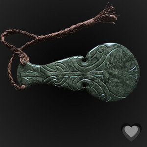 ARIKI PONO Green Mapere Kotiate - XL Kowhatu Taonga