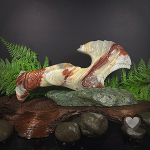 Products: Custom Red Onyx Wahaika - Large Kowhatu Taonga