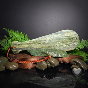Products: Jungle Green Mapere Patu - XL Kowhatu Taonga