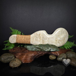 Products: Brown Quartz Wahaika - XL Kowhatu Taonga