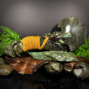 Kākāriki Kiriweti Wahaika - XL Kowhatu Taonga