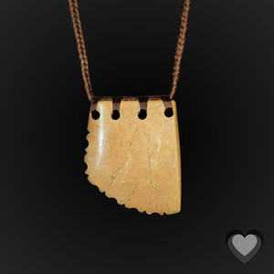 Pink Mapere Niho - Large Kowhatu Taonga