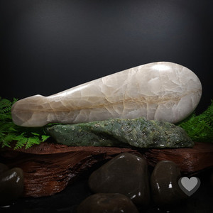 Brown Onyx Mapere Patu - Large Kowhatu Taonga