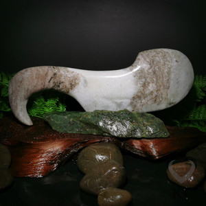 Grey Onyx Mapere Wahaika - L Kowhatu Taonga