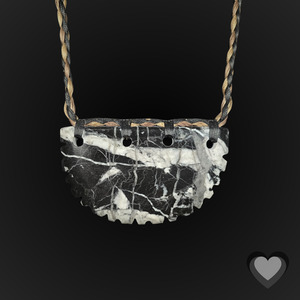 Products: Black Mapere Breast Plate - Large Kowhatu Taonga