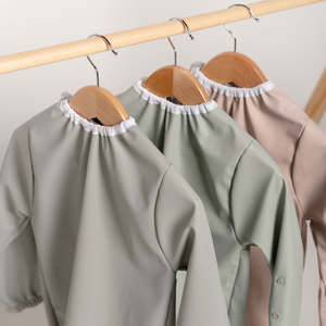 Long Sleeved Bibs Nz: Kubaii Waterproof Smock Bib with Sleeves 12m+ | No Pocket