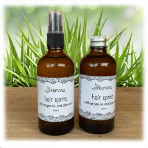 Products: Conditioning Hair Spritz Kumanu, earth conscious skincare