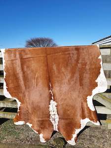 Natural Brazilian Cowhide - Mocha & Ivory
