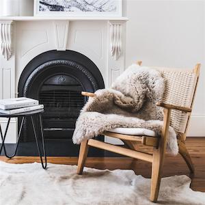 Plush Sheepskin Rugs: Sheepskin Rug Merino - Taupe