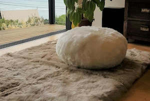 Long Wool Sheepskin Area Rug