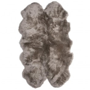 NZ Longwool Quarto Sheepskin Rug - Vole