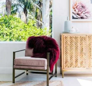 Icelandic Sheepskin Rug - Wine