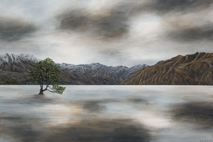 Original Paintings: Dusk at Wanaka