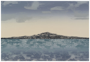 Lithographs (prints): Rangitoto
