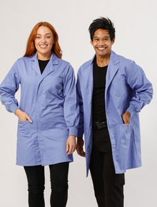 Knit Cuff Lab Coat - Lilac