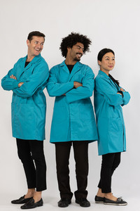 Classic Fit Lab Coat - Teal