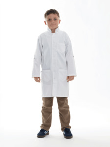 Shine Classic Lab Coat - Junior White