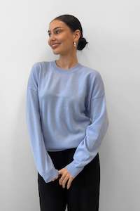Blak Sweet Rewind Jumper - Sky Blue