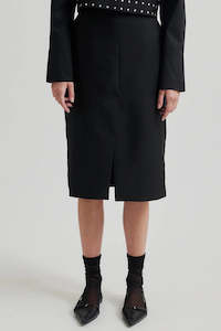 Skirts: Second Female Evie New Pencil Skirt - Black