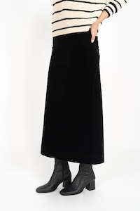 Skirts: Humidity Billie Cord Skirt - Midnight