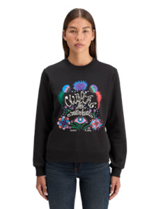 Scotch Soda: Scotch & Soda Embroidered Sweatshirt - Black
