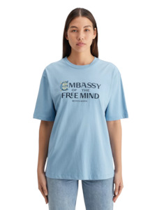 Scotch & Soda Sprayed Artwork T-Shirt - Mystic Blue