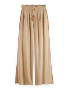 Scotch & Soda Linen Pull On Pant - Mocha