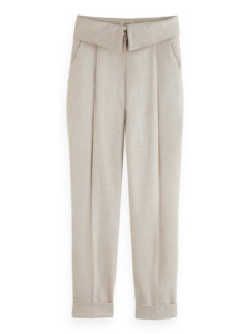 Scotch Soda: Scotch & Soda Lily high-rise tailored trousers - Taupe