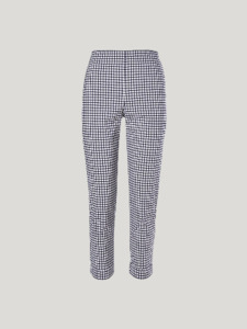 Sills Gingham Cuffed Hepburn - Navy