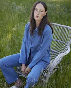 Noa Noa: Noa Noa Aya Trousers - Fjord Blue